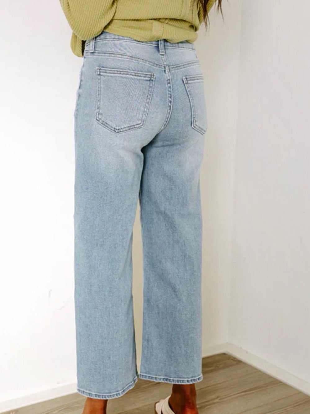 JUST USA High Waist Straight Leg Jeans Light Wash Size 6